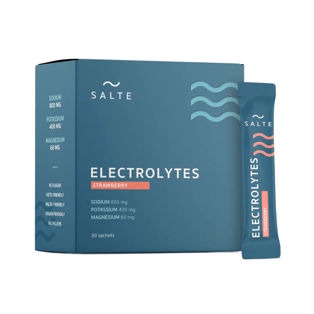 SALTE Elektrolytter – Jordbær – 30 Poser